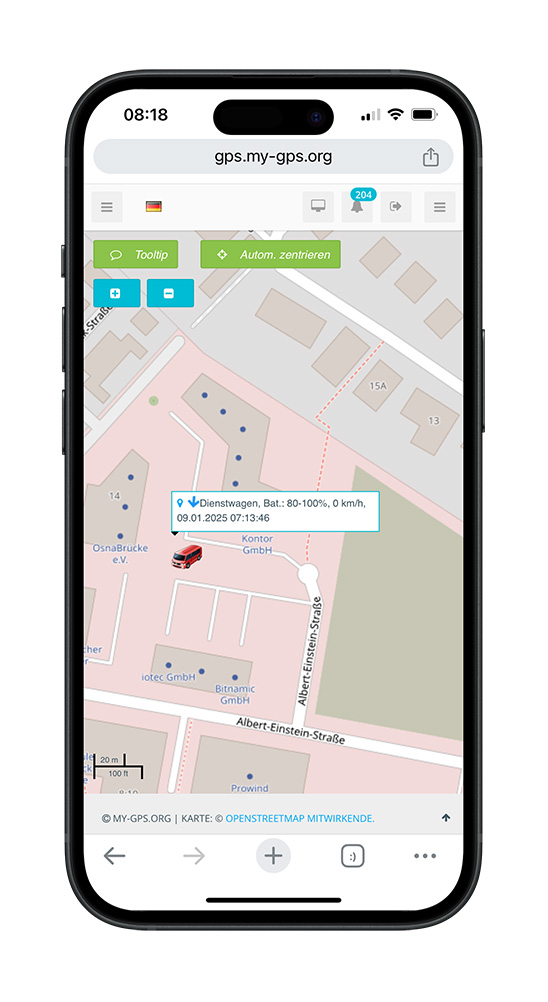 GPS-Tracker 4G LTE Echtzeitortung