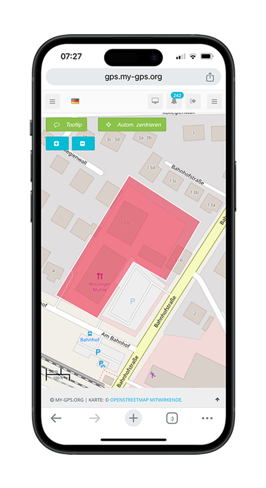 Alarmzone Geofence