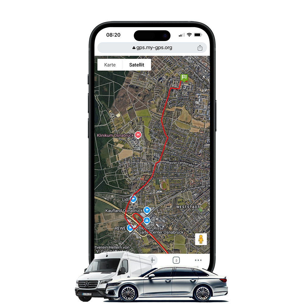 OBD Fahrzeug Tracker Google Maps